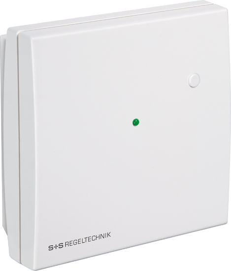 Raumtemperaturfühler mit Bedienelement, RTF
(Baldur 1)
Ausführung mit Fühler, Leuchtdiode (grün) und
Taster (max. 24 V DC, max. 10 mA)