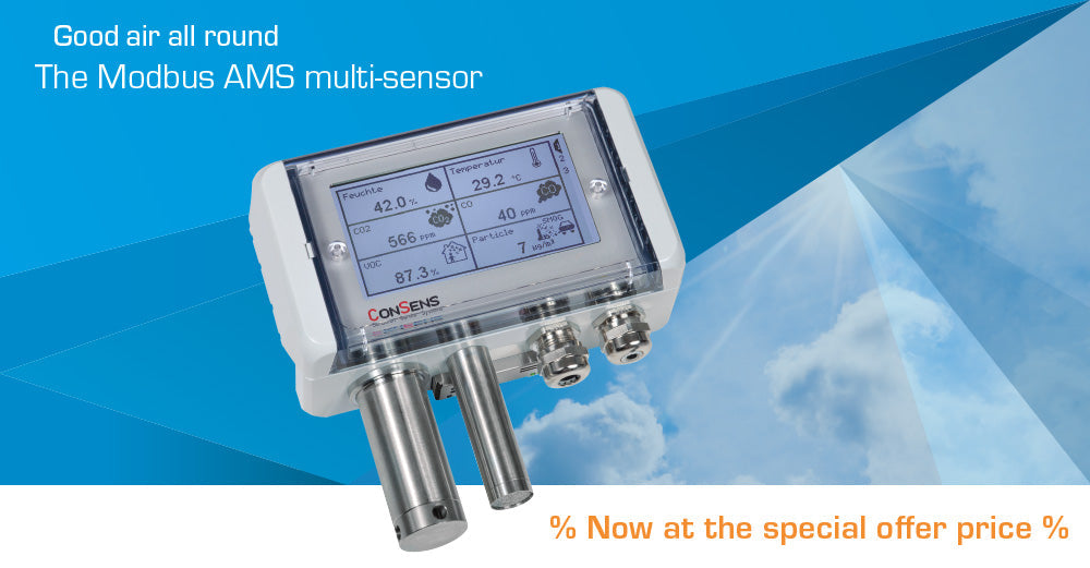 Raumluftüberwachung mit dem Multi-Sensor Modbus AMS