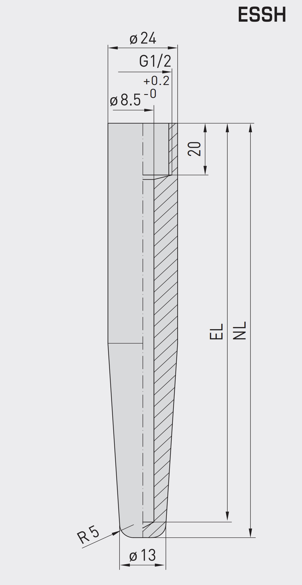 Tauchhülsen ESSH ESSH 200MM