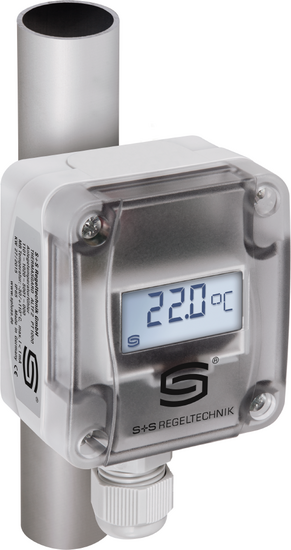 Anlegetemperaturfühler / Rohranlegemessumformer, ALTM 1
mit Display, 1101-1111-2219-920