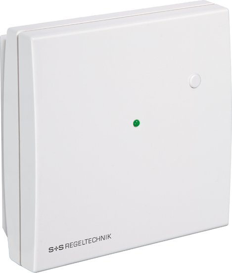 Sonda di temperatura ambiente con elemento di comando, RTF (Baldur 1) versione con sonda, diodo luminoso (verde) e pulsante (max. 24 V DC, max. 10 mA)