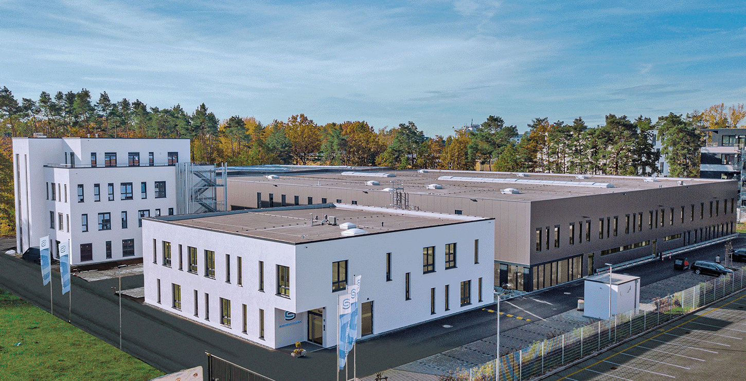 L'edificio di S+S Regeltechnik colorato dall'alto